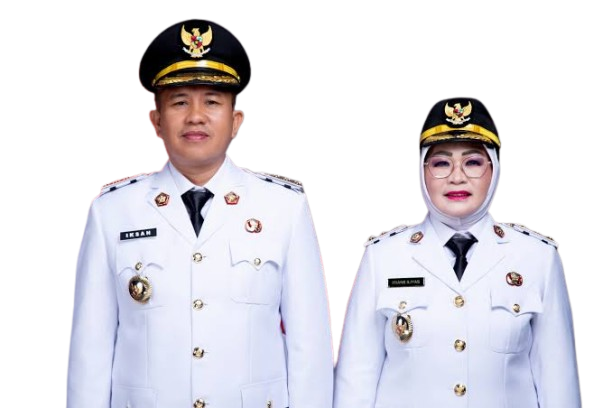 Iksan Baharudin Abdul Rauf, Bupati Morowali, dan Iriane Iliyas, Wakil Bupati Morowali